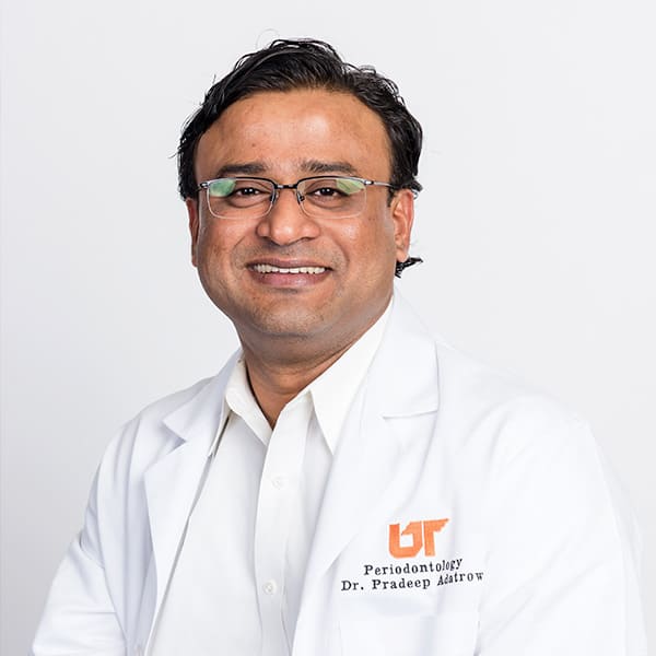 Dr. Adatrow share his passion for prosthodontics by teaching for 17+ years. He served as faculty offering dental education program at Indiana University and currently is the Director of Surgical Prosthodontics at the University of Tennessee, Memphis.