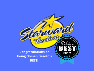 Congratulations Starward Vacation on being chosen as Desoto’s BEST for 2019!