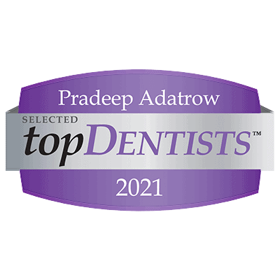 Dr. Pradeep Adatrow was awarded selected topDentists in 2021.