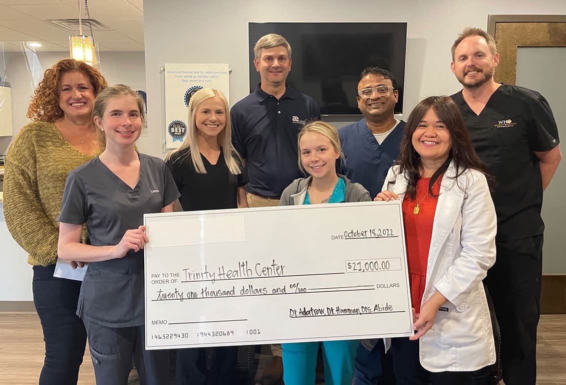 donated to Trinity Health Center from the Perio Endo Ortho Symposium